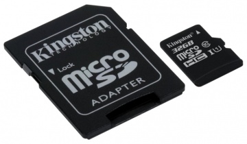 Карта памяти Micro Secure Digital HC/10 32Gb Kingston