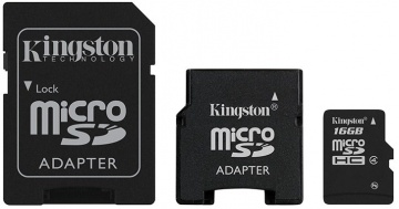 Карта памяти Micro Secure Digital HC/4 16Gb Kingston