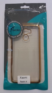 Чехол для смартфона Gecko SR-G-XIAMR4-GOLD Прозрачный