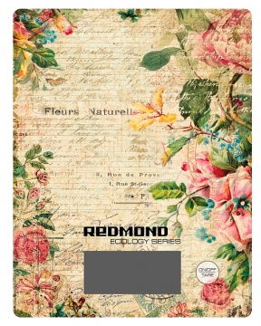 Весы кухонные Redmond RS-736 рисунок/цветы