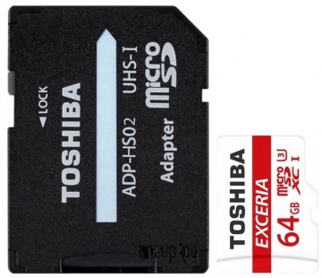 Карта памяти Micro Secure Digital XC/10  64Gb Toshiba
