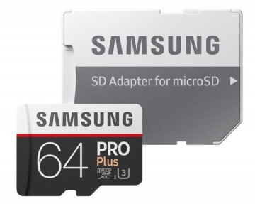 Карта памяти Micro Secure Digital XC/10  64Gb Samsung Pro Plus v2