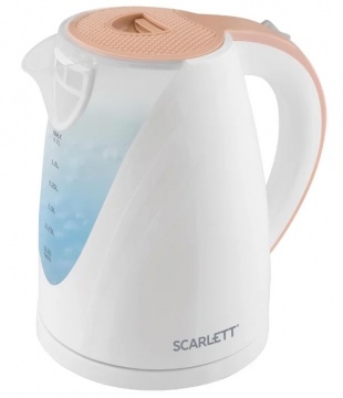 Чайник Scarlett SC-EK18P43 белый/бежевый