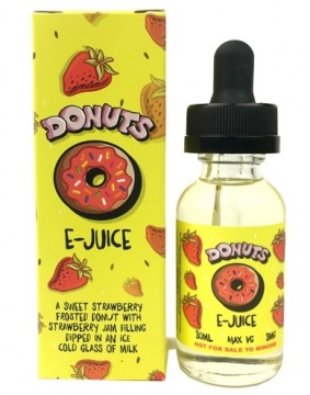 Жидкость для электронных сигарет Marina Vape &quot;Donuts Strawberry&quot; 30мл 3мг