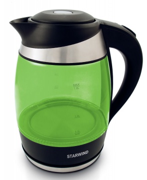 Чайник Starwind SKG2213 зеленый/черный