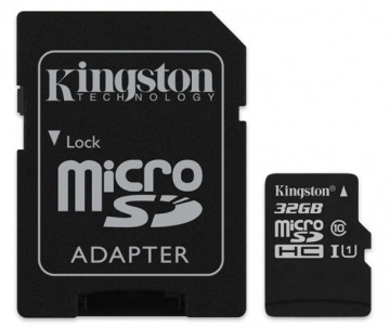 Карта памяти Micro Secure Digital HC/10 32Gb Kingston Canvas Select