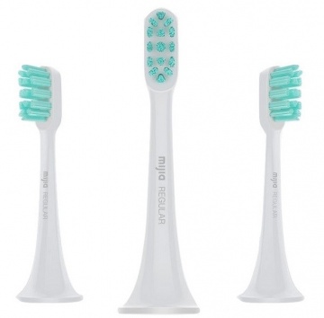 Сменные насадки для зубной щетки Xiaomi Mijia Sonic Electric Toothbrush T300 / T500 Белые (3шт)